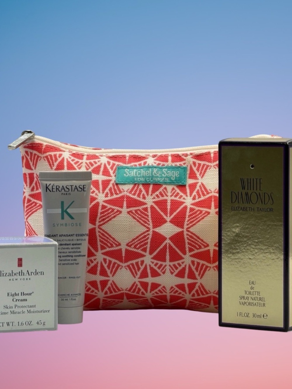 LUXURY BEAUTY BUNDLE Elizabeth Arden, Kérastase, White Diamonds,Clinique Gift